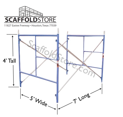 bakers scaffold dimensions